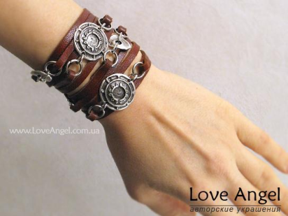 Кожаный браслет-намотка от Love Angel (Сорокина Анна)