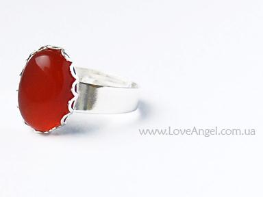 Кольцо с сердоликом Love Angel